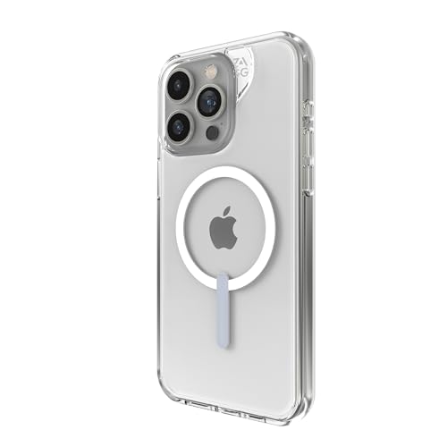 ZAGG Crystal Palace Snap iPhone 15 Pro Max Clear Phone Case - Drop Protection (13ft/4m), Durable Graphene, Anti-Yellowing, and Scratch-Resistant MagSafe Phone Case - size: iPhone 15 Pro Max, style: With Magsafe