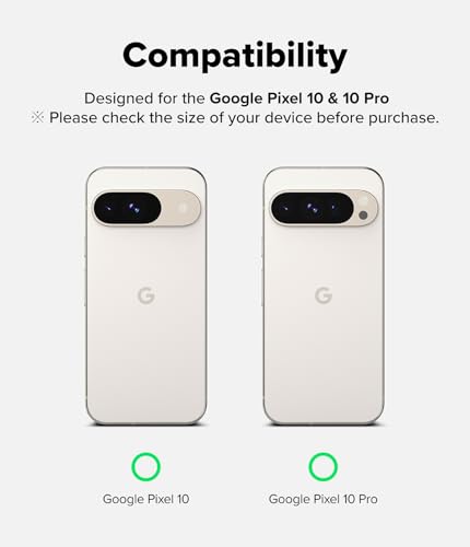 Ringke for Google Pixel 10/10 Pro Screen Protector [Easy Slide, 2 Pack] | Easy Installation with Alignment Tool, Case Friendly Premium 9H Hardness Tempered Glass - size: Pixel 10 / 10 Pro