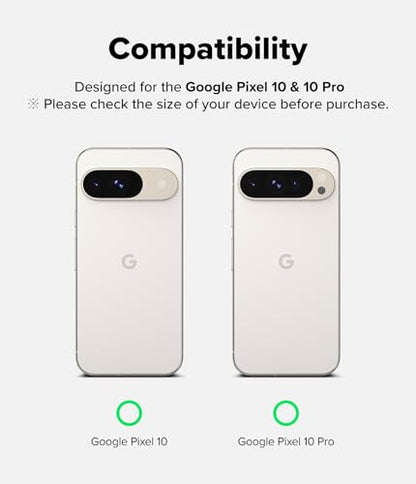 Ringke for Google Pixel 10/10 Pro Screen Protector [Easy Slide, 2 Pack] | Easy Installation with Alignment Tool, Case Friendly Premium 9H Hardness Tempered Glass - size: Pixel 10 / 10 Pro