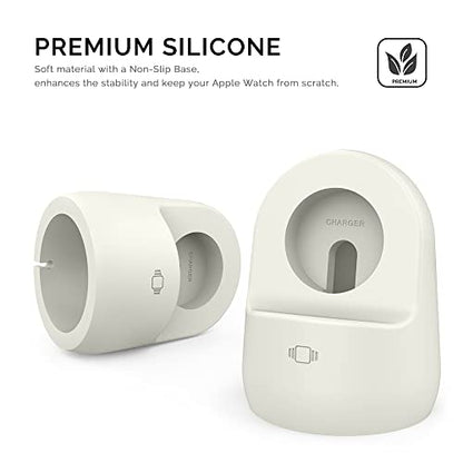 AhaStyle iWatch Stand Silicone Charging Dock Holder for Apple Watch Series - color: Starlight