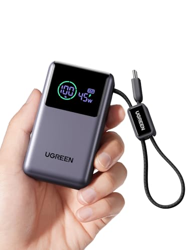 UGREEN Nexode Pro 10000mAh 45W Mini Power Bank for iPhone 18 Pro & Galaxy S26 - color: Grey
