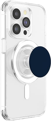 Navy Dark Blue PopSockets PopGrip for MagSafe - style: Magnetic PopGrip