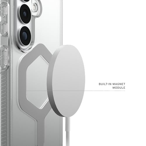 URBAN ARMOR GEAR UAG for Samsung Galaxy S26 Case 6.3" Plyo - Magnetic Charging Compatible Anti-Yellowing Transparent Rugged Military Drop Tested Protective Cover, Ice/Silver - color: Plyo - Ice/Silver