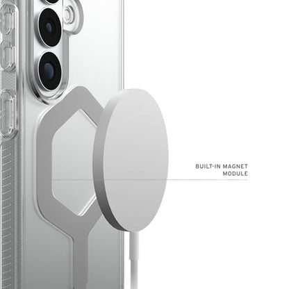 URBAN ARMOR GEAR UAG for Samsung Galaxy S26 Case 6.3" Plyo - Magnetic Charging Compatible Anti-Yellowing Transparent Rugged Military Drop Tested Protective Cover, Ice/Silver - color: Plyo - Ice/Silver