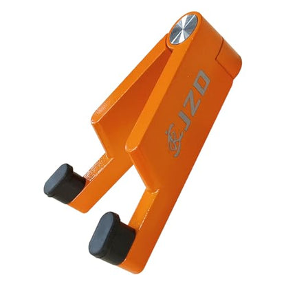 JZD Adjustable Foldable Mini Mobile Phone Holder, Portable Cell Phone Stand for All Mobile Phones - color: Orange
