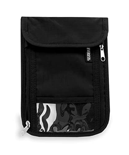 Travel Neck Pouch & Pallet Holder with RFID Blocking