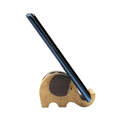Cute Elephant Cell Phone Holder Stand Animal Smartphone Desk Holder for Mobile Phones Animal Phone Stand Desk Ornament - color: elephant