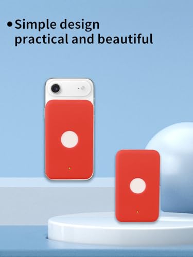 Compatible with Apple iPhone Air MagSafe Battery,UYRUREL Premium Silicone Shockproof Protection Ultra-Thin Design, Comfortable and Skin-Friendly,Red. - color: Red