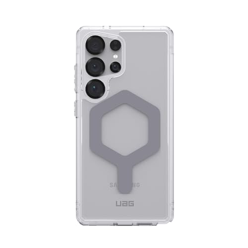 URBAN ARMOR GEAR UAG Designed for Samsung Galaxy S25 Ultra Case 6.9" Plyo Pro - Compatible with Magnetic Charging Transparent Rugged Military Drop Tested Protective Cover, Ice/Silver - color: Plyo Pro - Ice/Silver