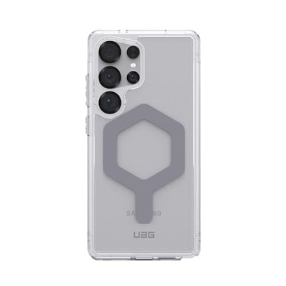URBAN ARMOR GEAR UAG Designed for Samsung Galaxy S25 Ultra Case 6.9" Plyo Pro - Compatible with Magnetic Charging Transparent Rugged Military Drop Tested Protective Cover, Ice/Silver - color: Plyo Pro - Ice/Silver