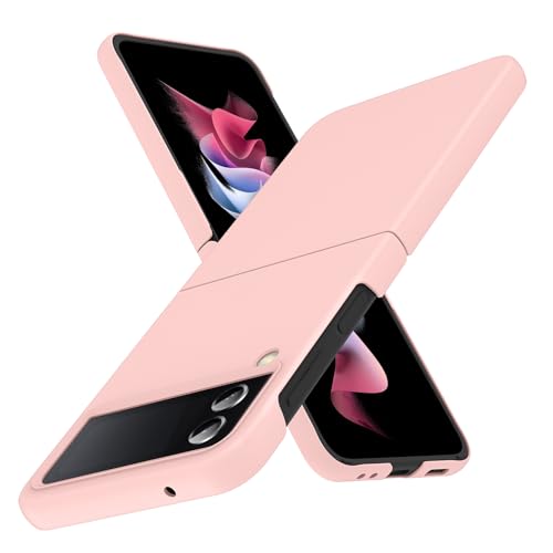 for Galaxy Z Flip 4 Case,Lightweight,Slim Fit Pink | Hard PC material, slim thin lightweight profile, precise rugged fit, shockproof scratch resistant protective - color: Pink, size: For Galaxy Z Flip 4