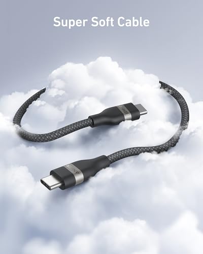 Anker Nano USB C to USB C Cable, 240W Fast Charging Cable (Black, 10ft) - color: Black, size: 10ft