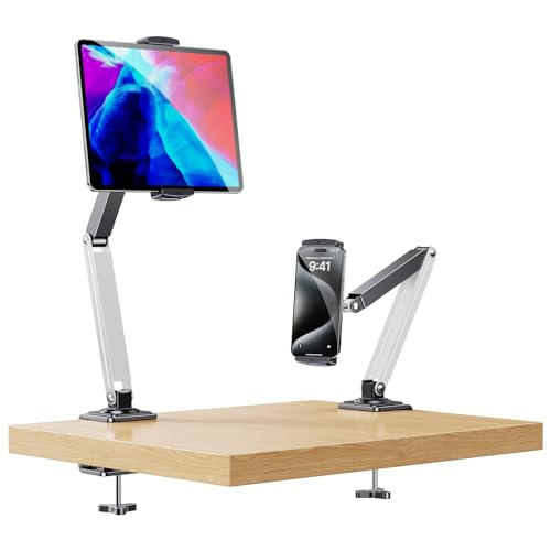 Adjustable Tablet Stand for Desk & Bed,360 Degree Rotation Mount