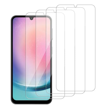 4 Pack Glass Screen Protector Compatible for Samsung Galaxy A24 / A24 5G / SM-A245F [9H Hardness]-HD Screen Tempered Glass, Scratch Resistant,Easy Install [Case Friendly] - size: Galaxy A24 / A24 5G