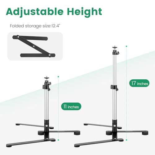 Overhead Tripod for Mini Projector, 360° Adjustable Overhead Phone Mount