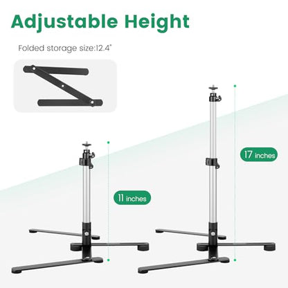 Overhead Tripod for Mini Projector, 360° Adjustable Overhead Phone Mount