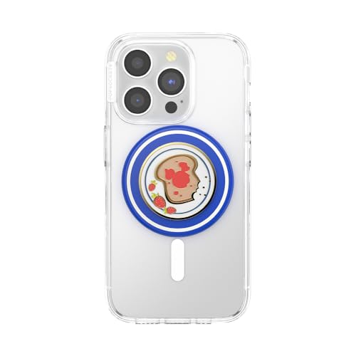 PopSockets Phone Grip for MagSafe, Magnetic Holder- Mickey Toast - color: Mickey Toast, style: MagSafe