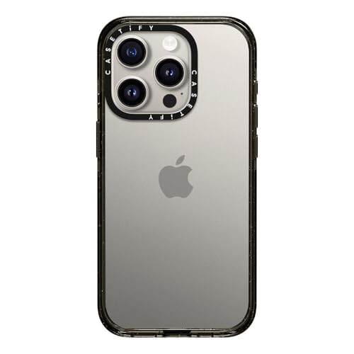 CASETiFY for iPhone 15 Pro Case - Impact Clear Black | Slim Fit | 8.2 ft. 4x Military Grade Drop Protection | Black - color: Clear Black, size: Iphone 15 Pro (6.1")