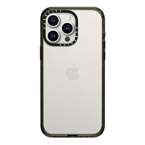 CASETiFY for iPhone 15 Pro Max Case - Impact Clear Black | Slim Fit | 8.2 ft. 4x Military Grade Drop Protection | Black - color: Clear Black, size: Iphone 15 Pro Max (6.7")