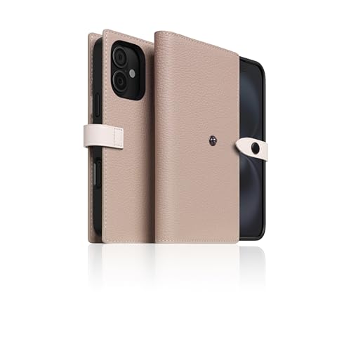 SLG D8 Edition Full Grain Leather Wallet Case for iPhone 16 - [2-in-1] Handcrafted Detachable Diary Style with Magnetic MagSafe Back Cover and Snap Closure, Gift Box Included (Light Cream) - color: [D8 Edition] Light Cream, size: iPhone 16
