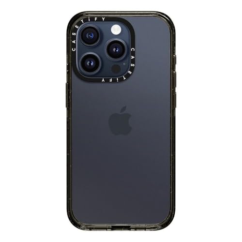 CASETiFY for iPhone 15 Pro Case - Impact Clear Black | Slim Fit | 8.2 ft. 4x Military Grade Drop Protection | Black - color: Clear Black, size: Iphone 15 Pro (6.1")