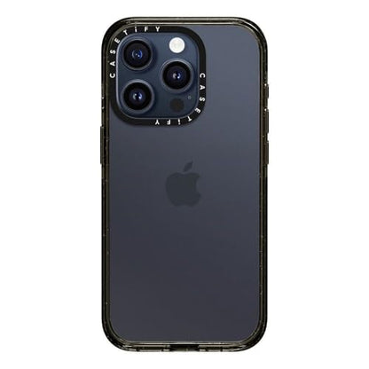 CASETiFY for iPhone 15 Pro Case - Impact Clear Black | Slim Fit | 8.2 ft. 4x Military Grade Drop Protection | Black - color: Clear Black, size: Iphone 15 Pro (6.1")