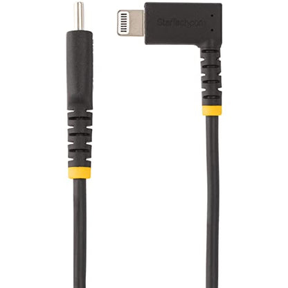 StarTech 3ft/1m USB-C to Lightning Cable Black Right-Angled (RUSB2CLTMM1MR) - color: Black, size: 3 ft, style: right angle