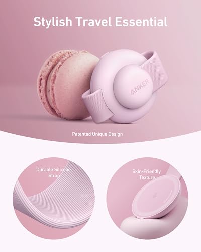 Anker MagGo UFO 3-in-1 MagSafe Compatible Qi2 15W Charging Station - color: Pink Aura