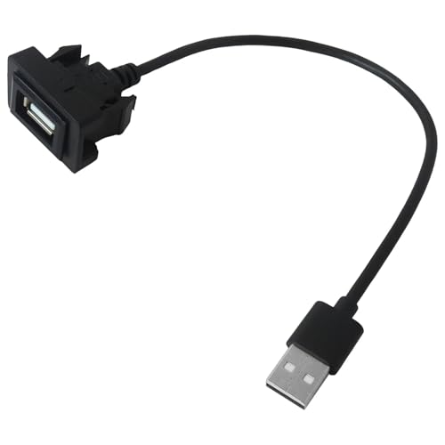 Male to Female USB Power Socket Adapter, USB Port Car Charger Fit for Toyota Cross 2009–2019