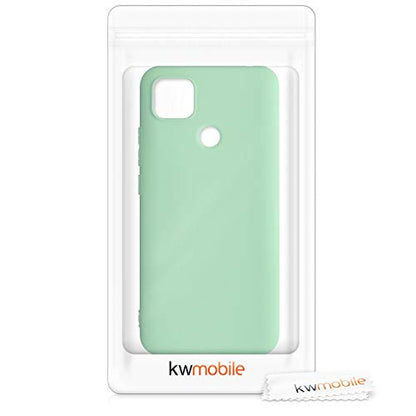 kwmobile Case Compatible with Xiaomi Redmi 9C Case - Soft Slim Protective TPU Silicone Cover - Mint Matte