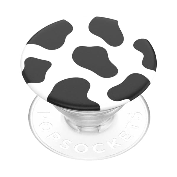 PopSockets Adhesive Phone Grip, Holder- Cow Print - color: Cow, style: Adhesive