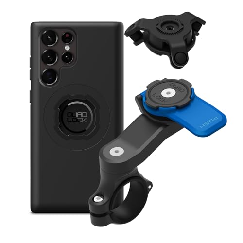Quad Lock Moto Handlebar Kit with Dampener & MAG Case for Galaxy S22 Ultra - size: Galaxy S22 Ultra