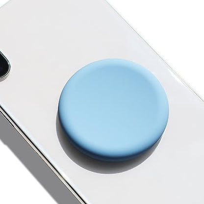GRIPONG Cute Soft Silicone Cover Expandable Collapsible Mobile Phone Grip Stand Holder for Smartphone Tablet Cell Phone Accessory (Blue) - color: Blue