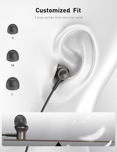 iMangoo for Apple MFi-Certified Wired Earbuds for Lightning Headphones - color: Gunmetal