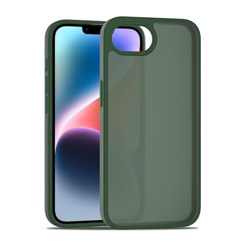 TENOC Phone Case Compatible with iPhone SE (2nd 2020 and 3rd 2022 Generation) & iPhone 7 & iPhone 8, Forest Green Case Translucent Protective Bumper Matte Hard Back Cover for 4.7 Inch - color: Forest Green, size: iPhone 7/8/SE