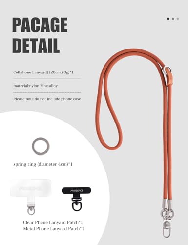 Phone Lanyard×1,Phone Tether Tab×2, Crossbody Cell Phone Lanyard,Rope Lanyard,Universal Adjustable Phone Strap (SkyBerry-S) - color: Skyberry-s