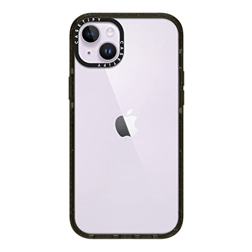 CASETiFY for iPhone 14 Plus Case - Impact Clear Black | Slim Fit | 8.2 ft. 4x Military Grade Drop Protection | Black - color: Clear Black, size: Iphone 14 Plus (6.7")