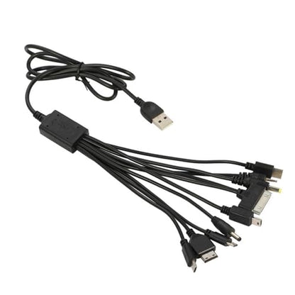 Cutwif 10 in 1 Multi Charging Cable, Universal Multiple Charging Cord Cable with 10 Ports for Cell Phones Speaker MP3 MP4 & More