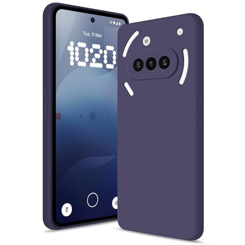 Silicone Case for Nothing Phone 3A, Deep Purple - color: Deep Purple, size: Nothing Phone 3A