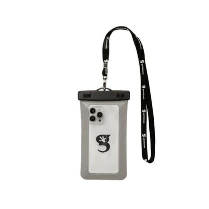 geckobrands Large Phone Dry Bag – IPX8 Waterproof with Lanyard for Submersion Protection – Fits Most iPhone and Samsung Galaxy Models Grey - color: Grey