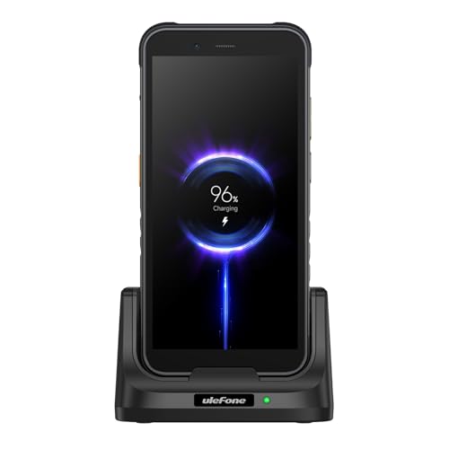 Wireless Charger for Ulefone Rugking/Power Armor 16S/ Armor 21/ Power Armor 16 Pro, Desk Charging Dock, Dual Output Charging, 2-in-1 Charger Stand