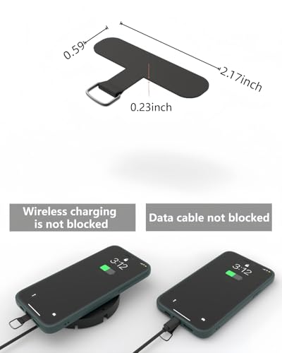 Phone Tether Tab, CellPhone Lanyard Patch, Phone Strap Replacement, Adjustable CellPhone Tab for PhoneCase