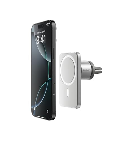 Belkin Magnetic Vent Mount Pro, MagSafe-Compatible Holder (Renewed) - style: Certified Refurbished