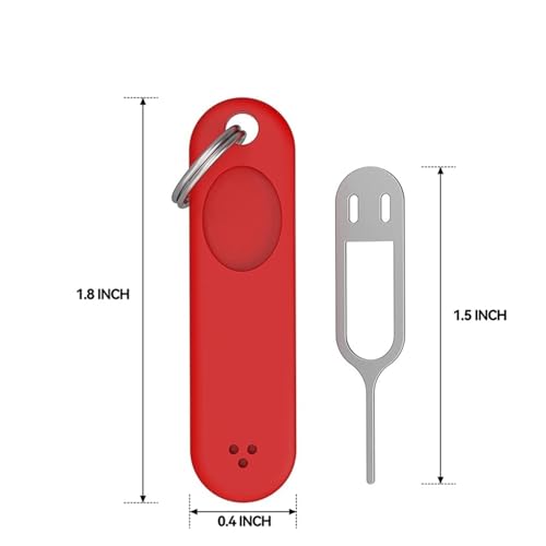 6Pcs SIM Card Removal Tool-Sim Card Tray Pin Eject Removal Tool Needle Opener Ejector,with Removable Key Chain (Color : Black Red)