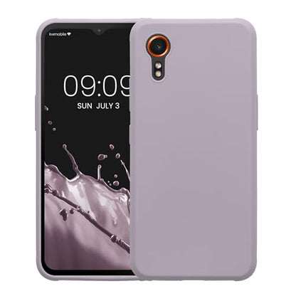kwmobile Case Compatible with Samsung Galaxy Xcover7 Case - Soft Slim Protective TPU Silicone Cover - Lavender - color: lavender
