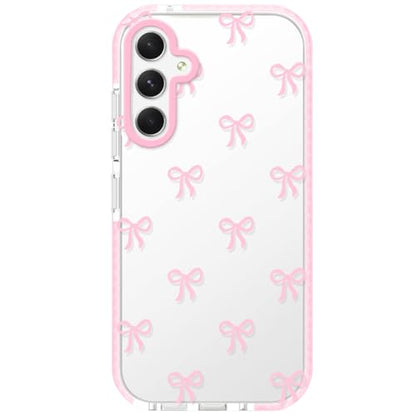 Dumkery Girly Phone Case for Samsung Galaxy A54 5G, Cute Bow Aesthetic Pattern Print, Soft Clear Anti Yellowing TPU Shockproof Bumper Cases Cover for Girls Women - size: Samsung Galaxy A54