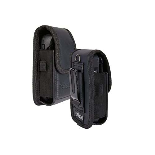 Universal Flip Phone Case, BELTRON Leather Vertical Pouch for TCL Flip Pro, Flip 3, Alcatel Go Flip 4, Go Flip V, Cingular Flip 2, Nokia 2720V & More (Belt Loop, Metal Belt Clip & Dual Magnet Closure)
