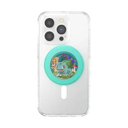 PopSockets Phone Grip for MagSafe, Magnetic Holder- Bulbasaur Mint - color: Bulbasaur Mint, style: MagSafe