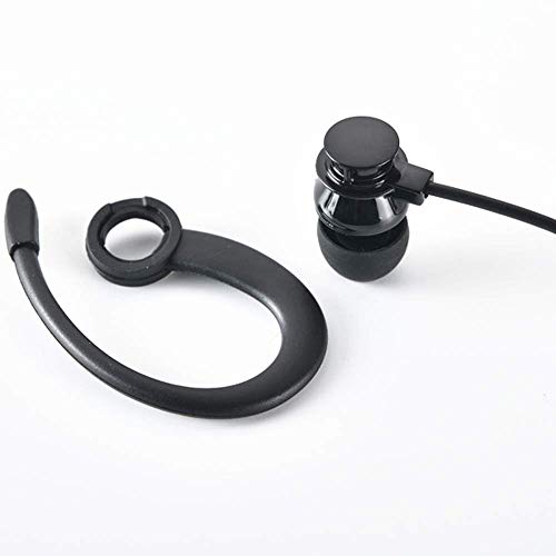 Single Side Earphone in-Ear Stereo to Mono Earbuds,3.5mm Plug Ear Hook Earpiece,Compatible Android Smartphones MP3 Players