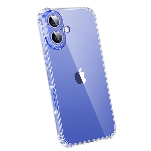 1PC Clear Soft TPU Silicone Case for iPhone 16 Plus | Clear Flexible Back Cover Made of Soft TPU/Silicone Rubber with Precise Rear Camera Cutouts - color: For iPhone 16 Plus